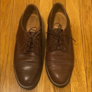 Madewell Brown Leather Oxfords, Size 8.5